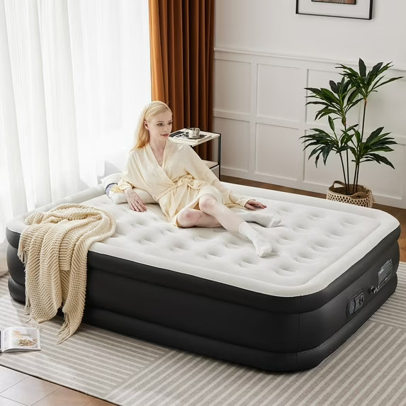 Queen Air Mattress 18-inch Height,Premium Comfort with Built-in Pump Waterproof