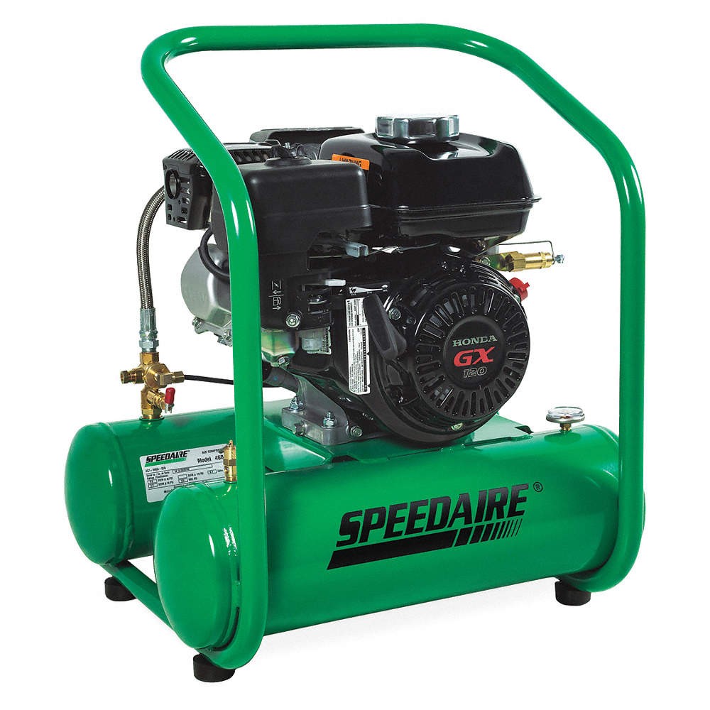 SPEEDAIRE AC1-HH04-05G Portable Gas Air Compressor,1 Stage,4 hp 4GB42