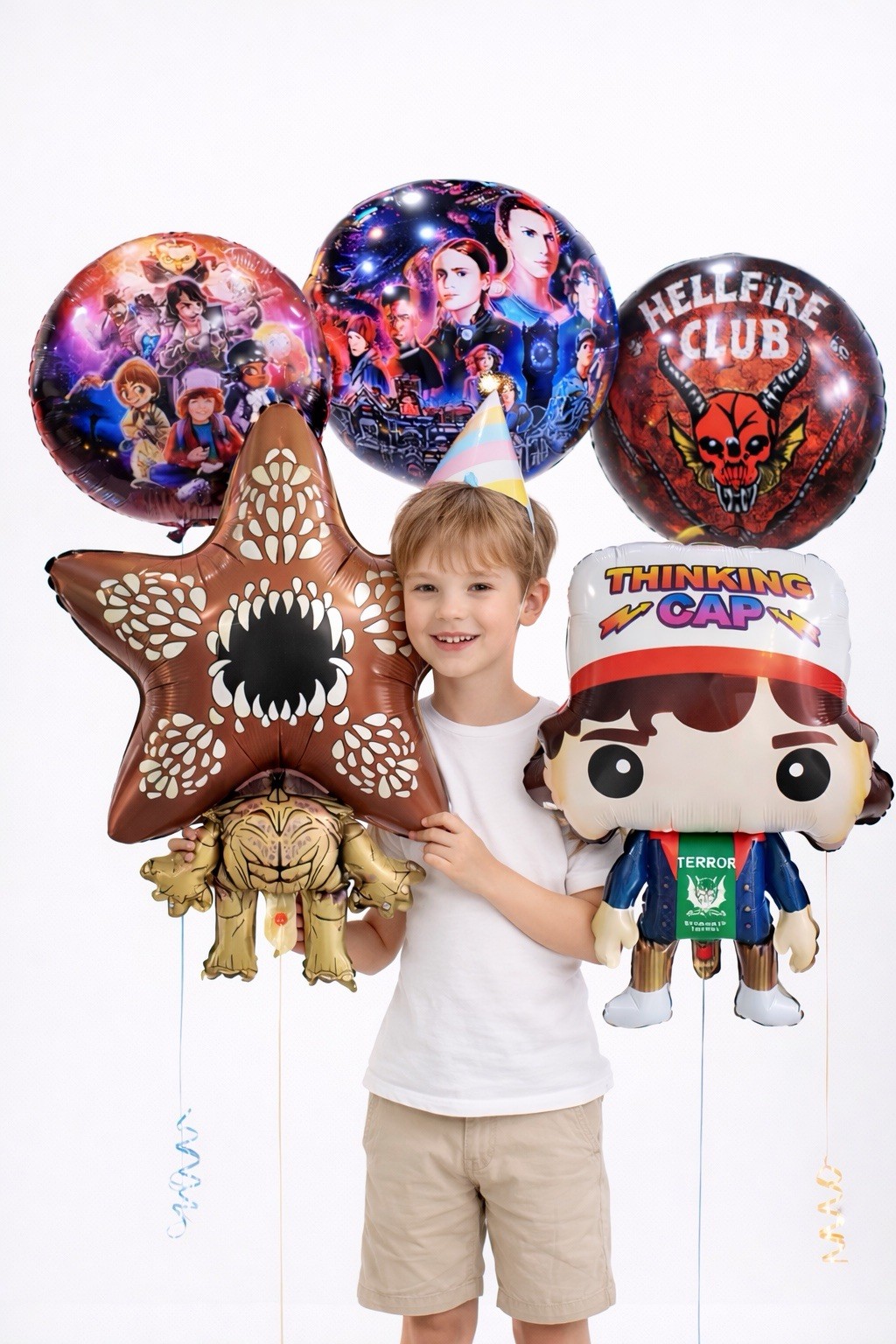 Stranger Things Balloon Set 5 pcs | Kids Birthday Party decor | Foil Balloons