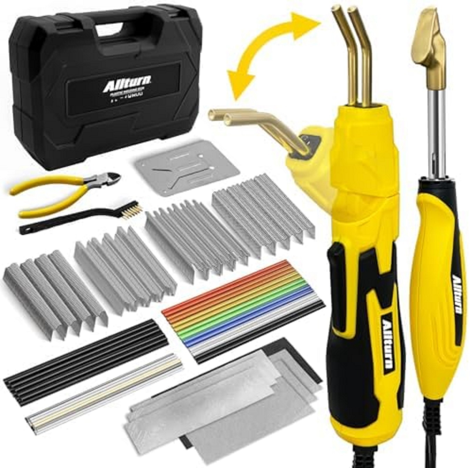 Plastic Welder 2 in 1,Plastic Welding Kit Car Bumper Repair Kit,4 Types of Plast