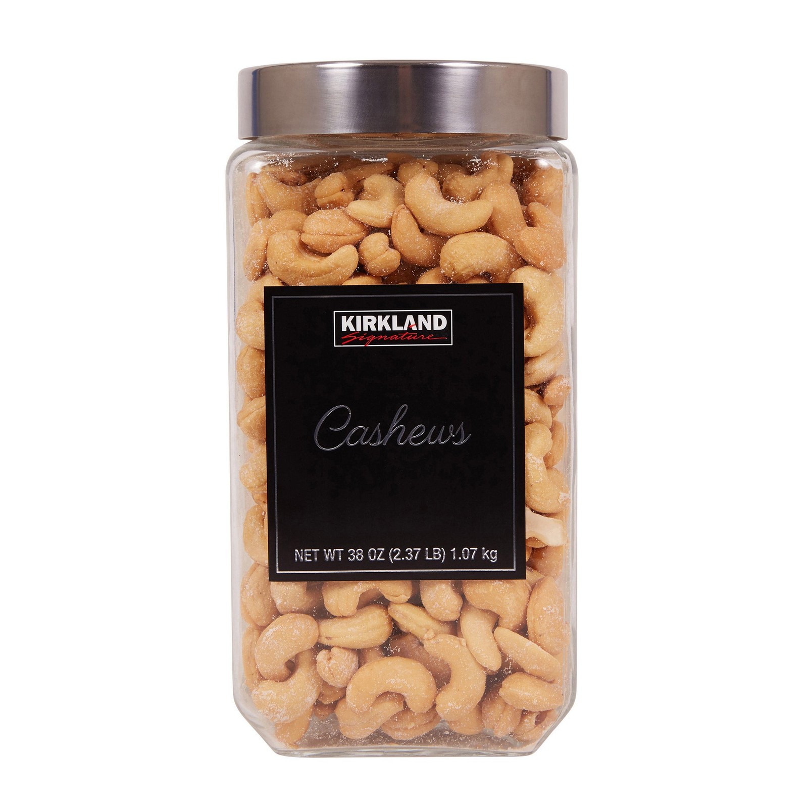 Kirkland Signature Black Label Whole Cashews, Salted, 38 oz