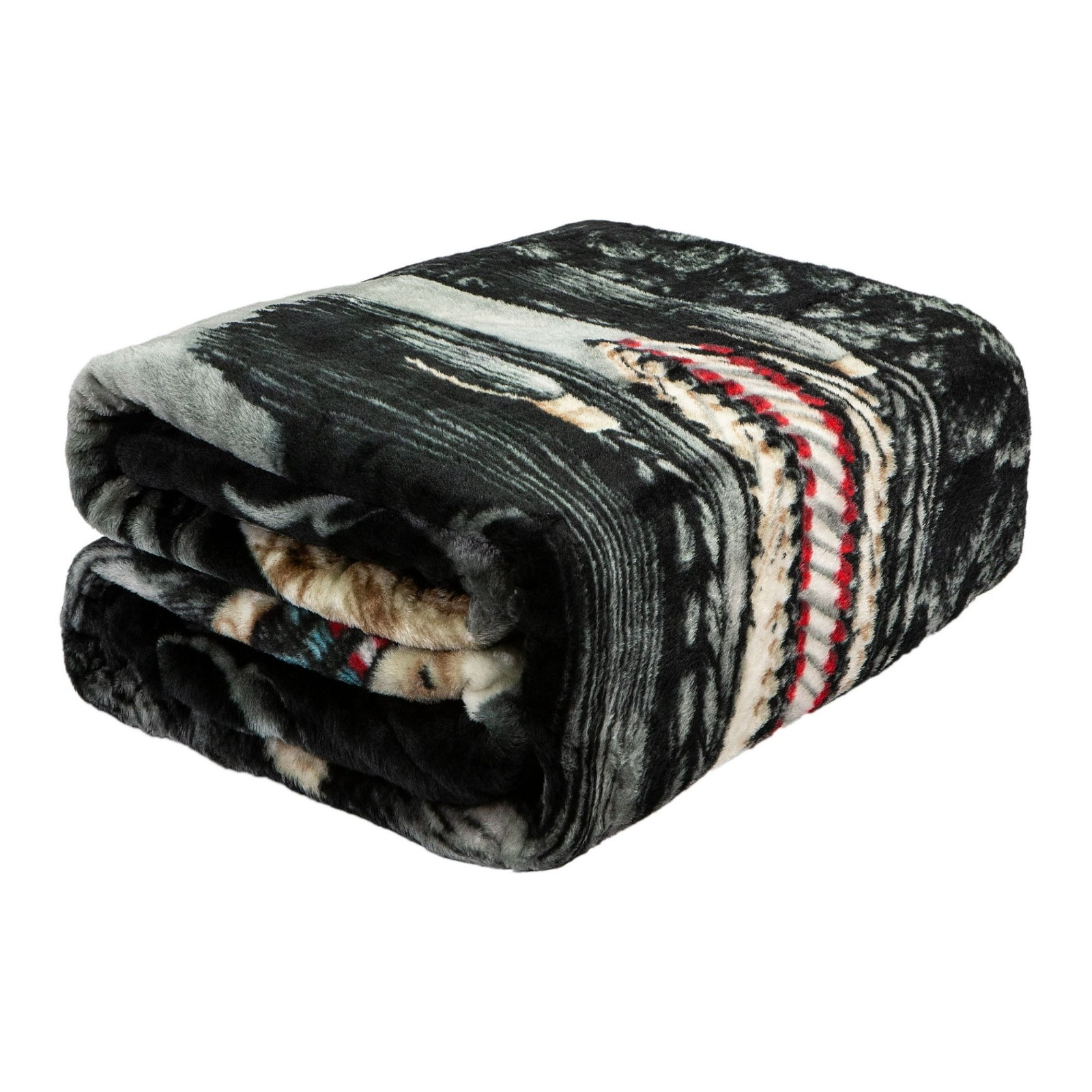 8lb Heavyweight Soft Queen Blanket, Officially Licensed, Native American Woman