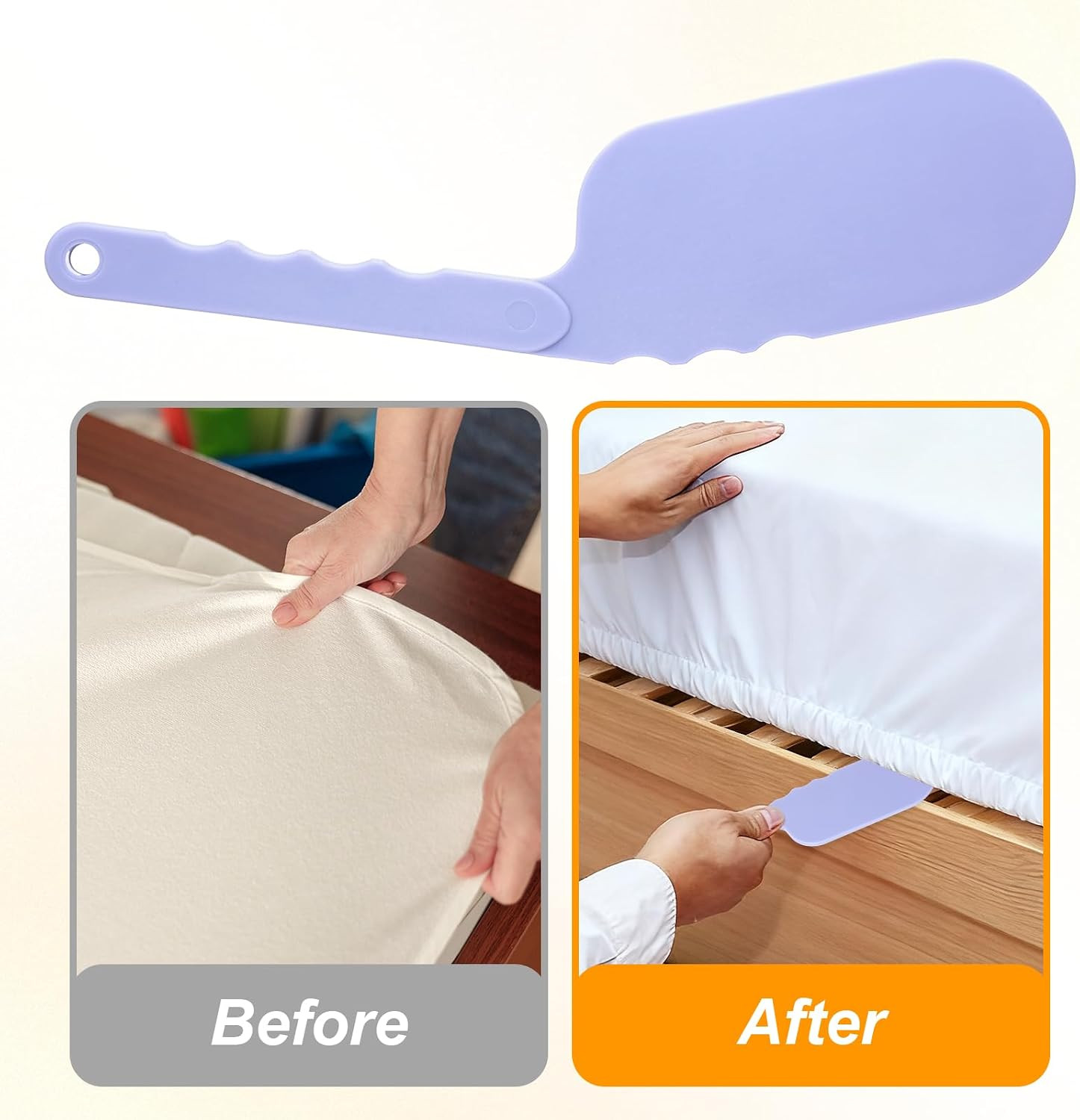 Bed Tucker Tool, Bed Sheet Tucker for Changing Sheet, Purple Mattress Lifter