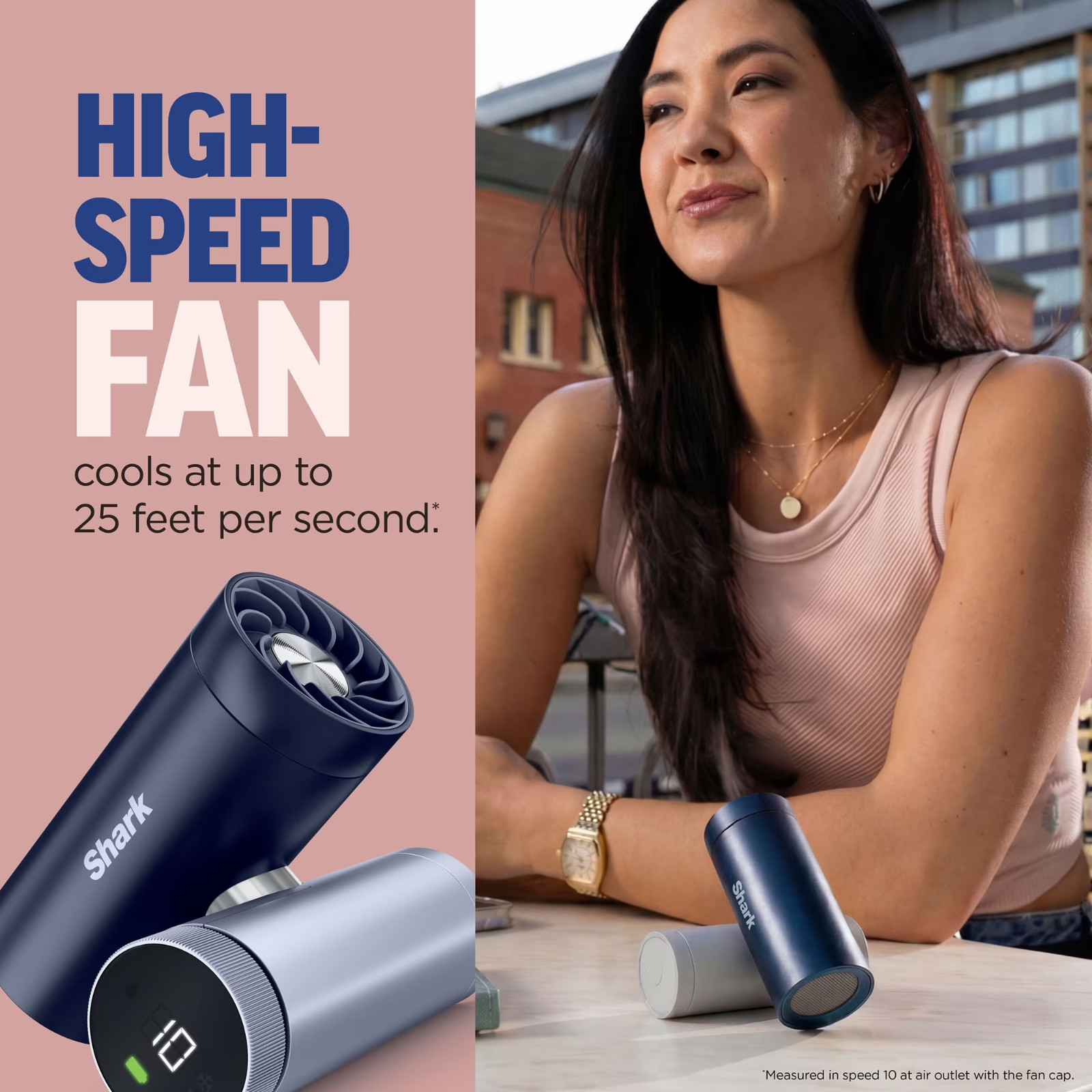 Shark Chillpill Portable Handheld Fan 2 in 1 Fan and Mist Cooling System FA025