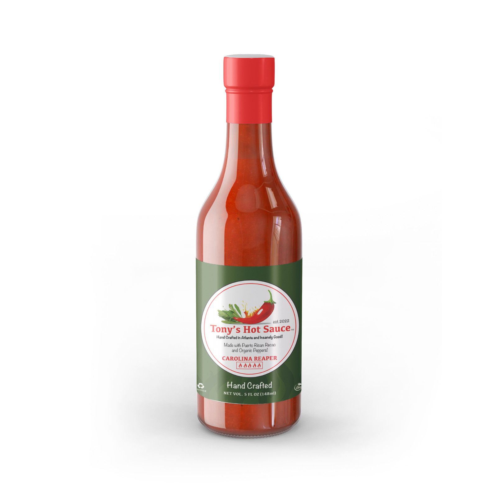 Tony’s Handcrafted Hot Sauce-Carolina Reaper