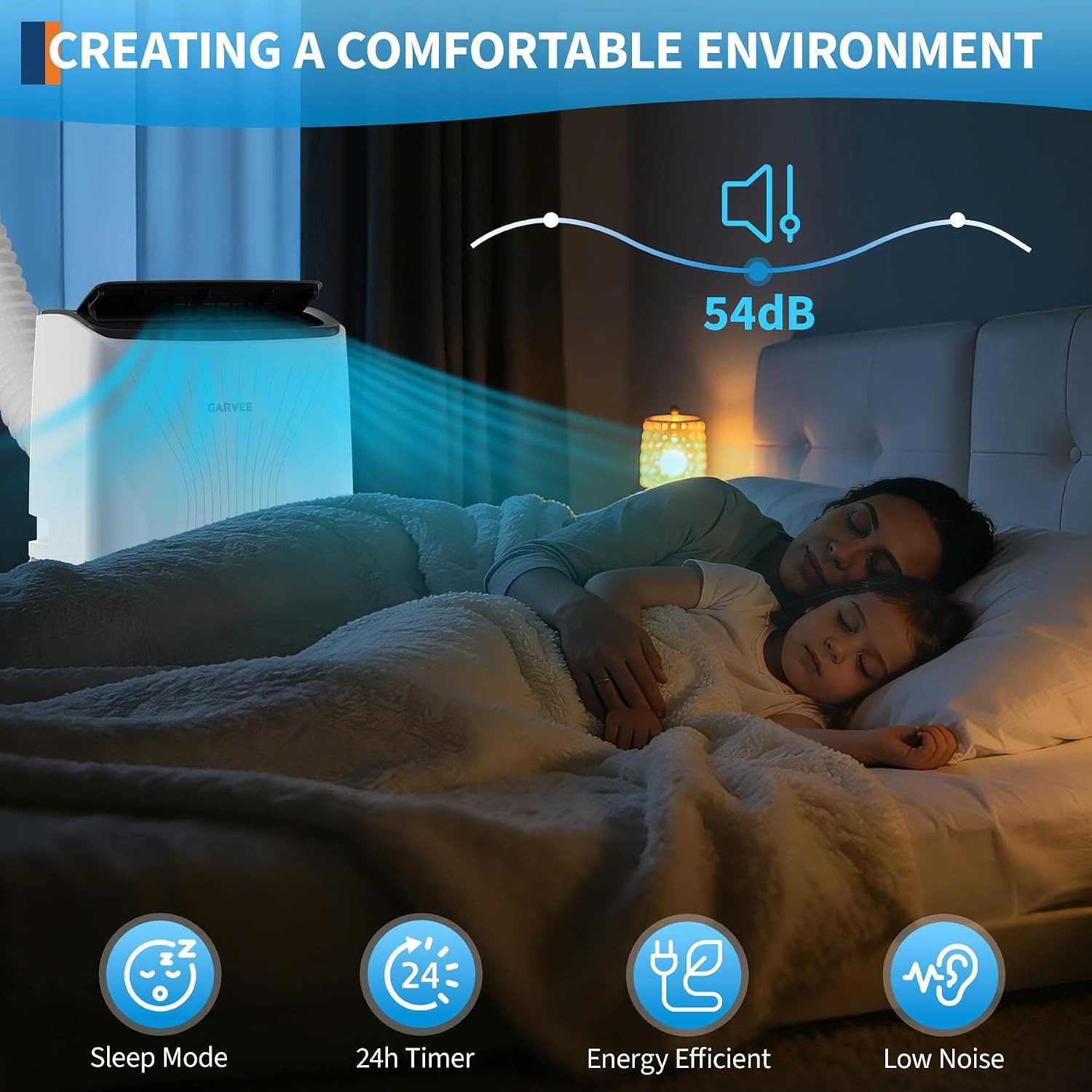 14000 BTU Portable Air Conditioner Quiet AC Unit 750 Sq Ft w/ Remote Window Kit