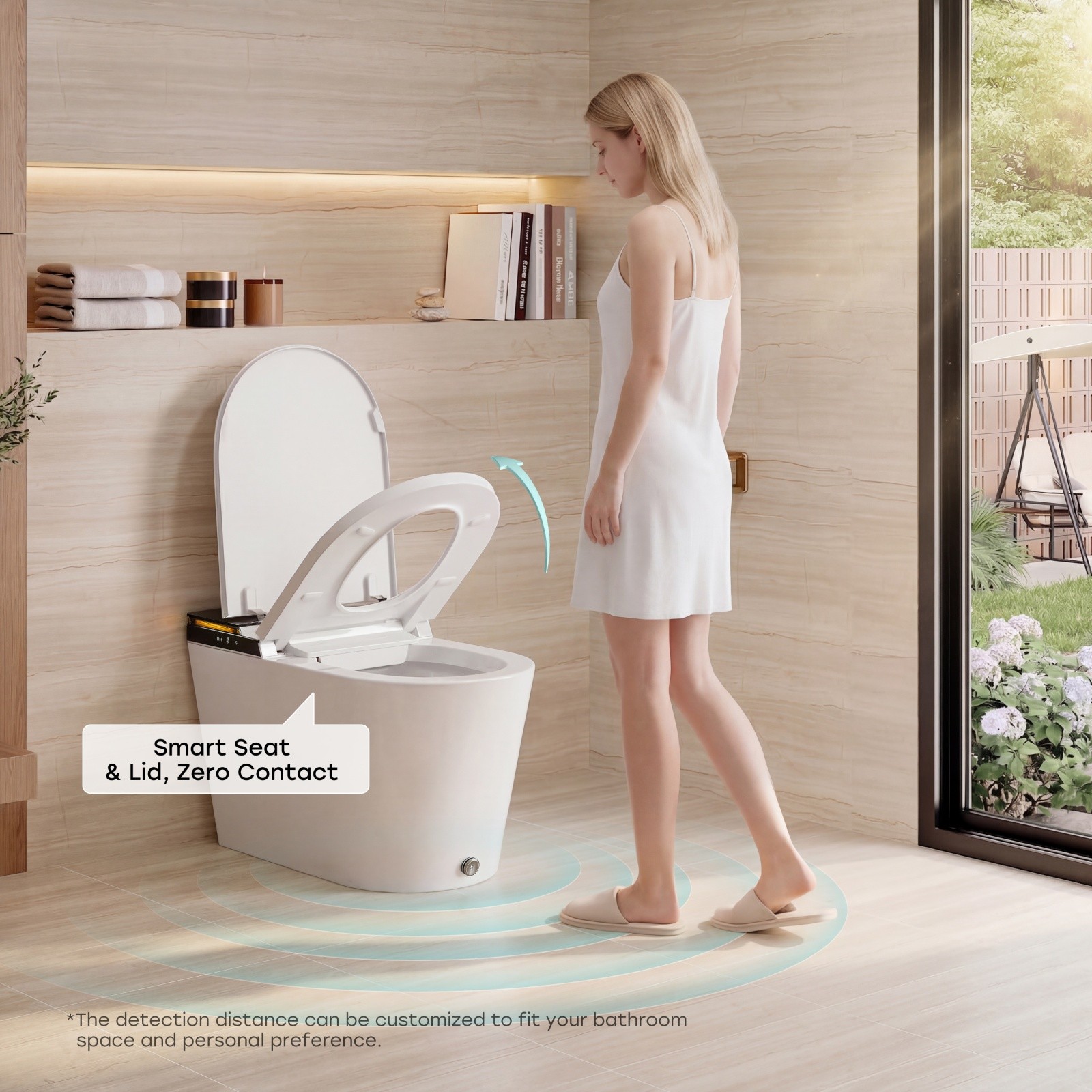 HOROW X70 Smart Toilet w/ Bidet Built in,ADA Chair Height,Elongated Heated Seat