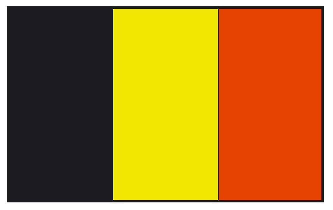 Belgium International Flag Sticker Decal F51