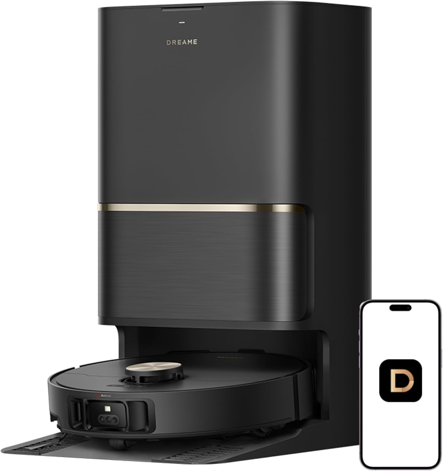 DREAME L50 Ultra Black Robot Vacuum 19,500Pa Suction Handle High Thresholds｜NEW