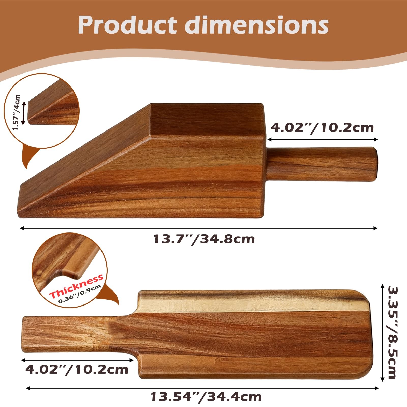 Acacia Wood Mattress Lifter Sheet Tucker Tool Set Wedge Elevator Paddle