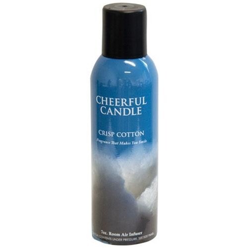 NEW – Cheerful AEROSOL Room Spray *CRISP COTTON* 7 fl oz Strong Scent Throw