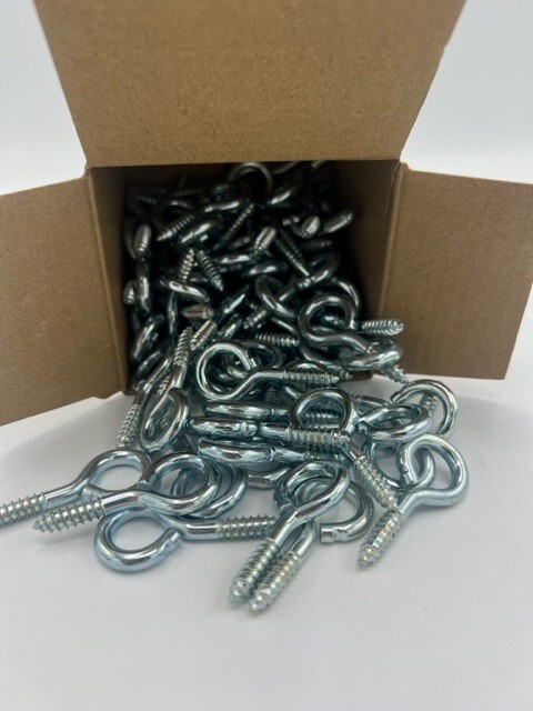 Medium Duty Stainless Steel 5/8 x 3/16 Closed Eye ring Screw Hook Pack of 50