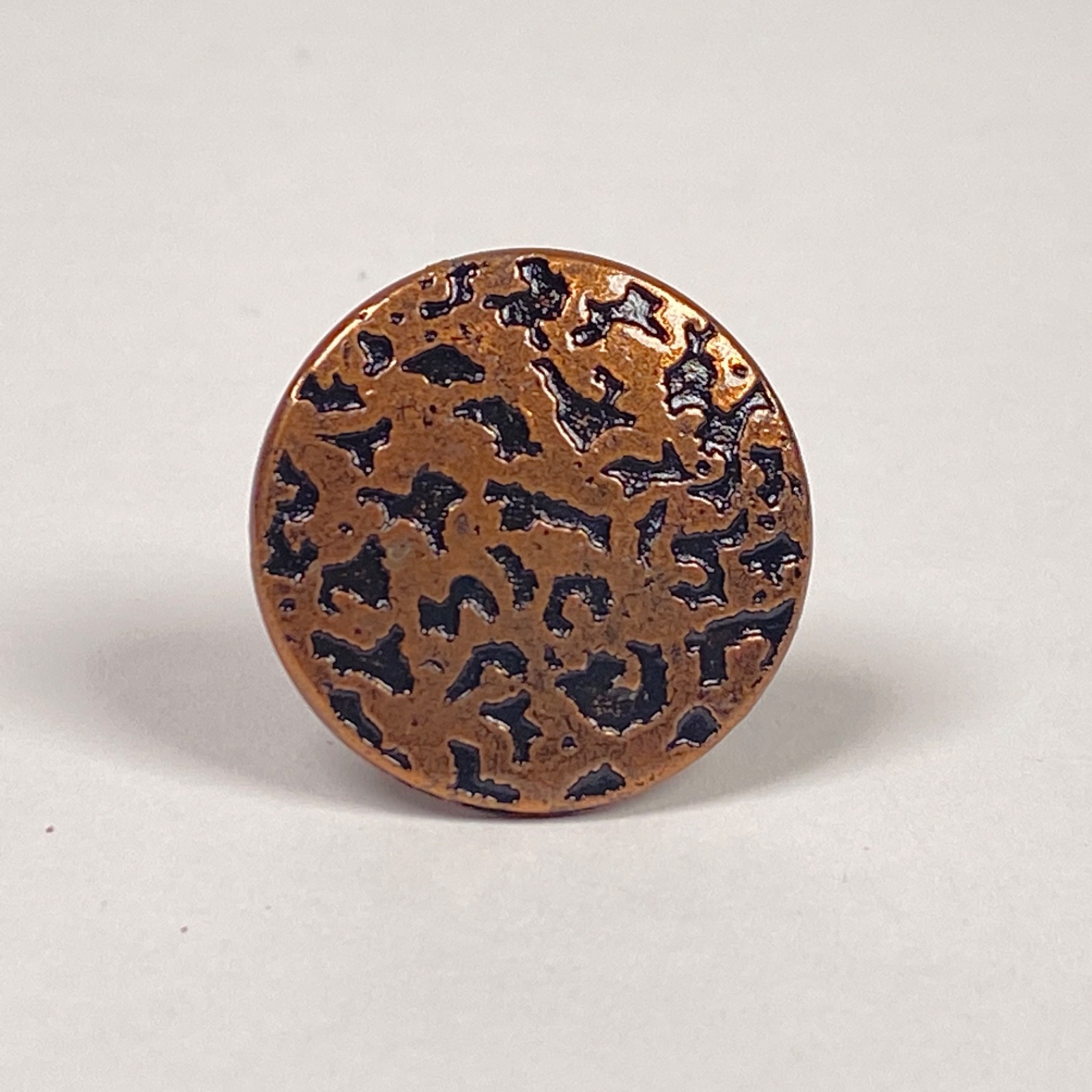 8 Ajax Drawer Cabinet Jewelry Knobs 908 Hammered Copper Finish with Screws