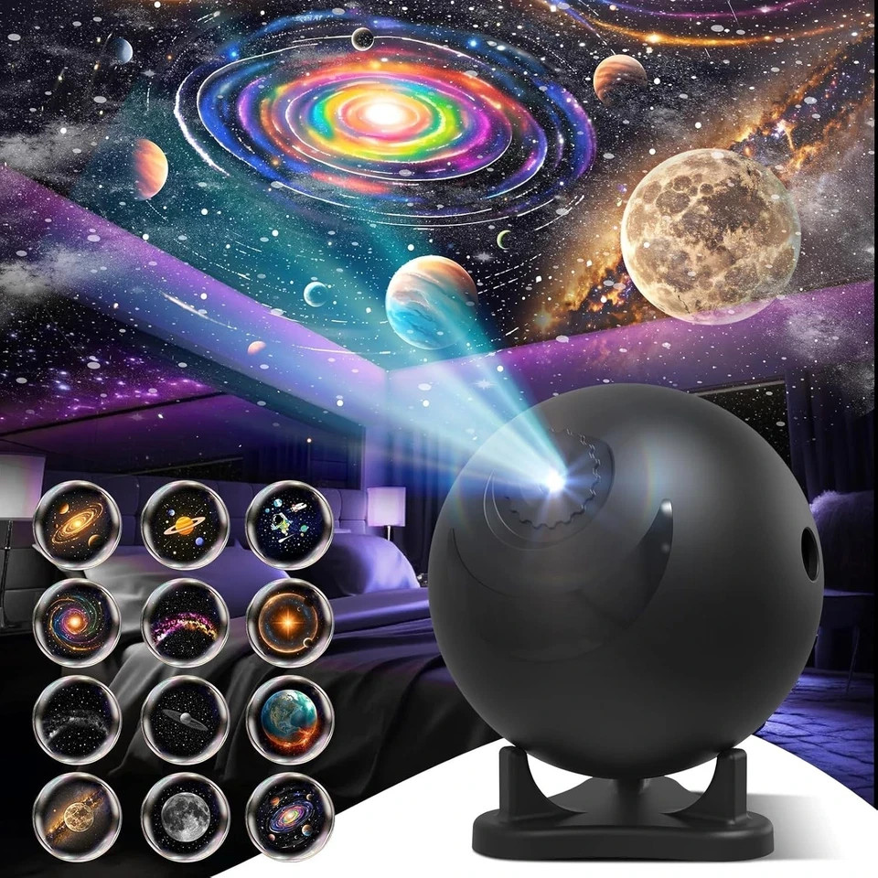Galaxy Projector 12 in 1 Planetarium Star Projector Starry Night Light Nebula US