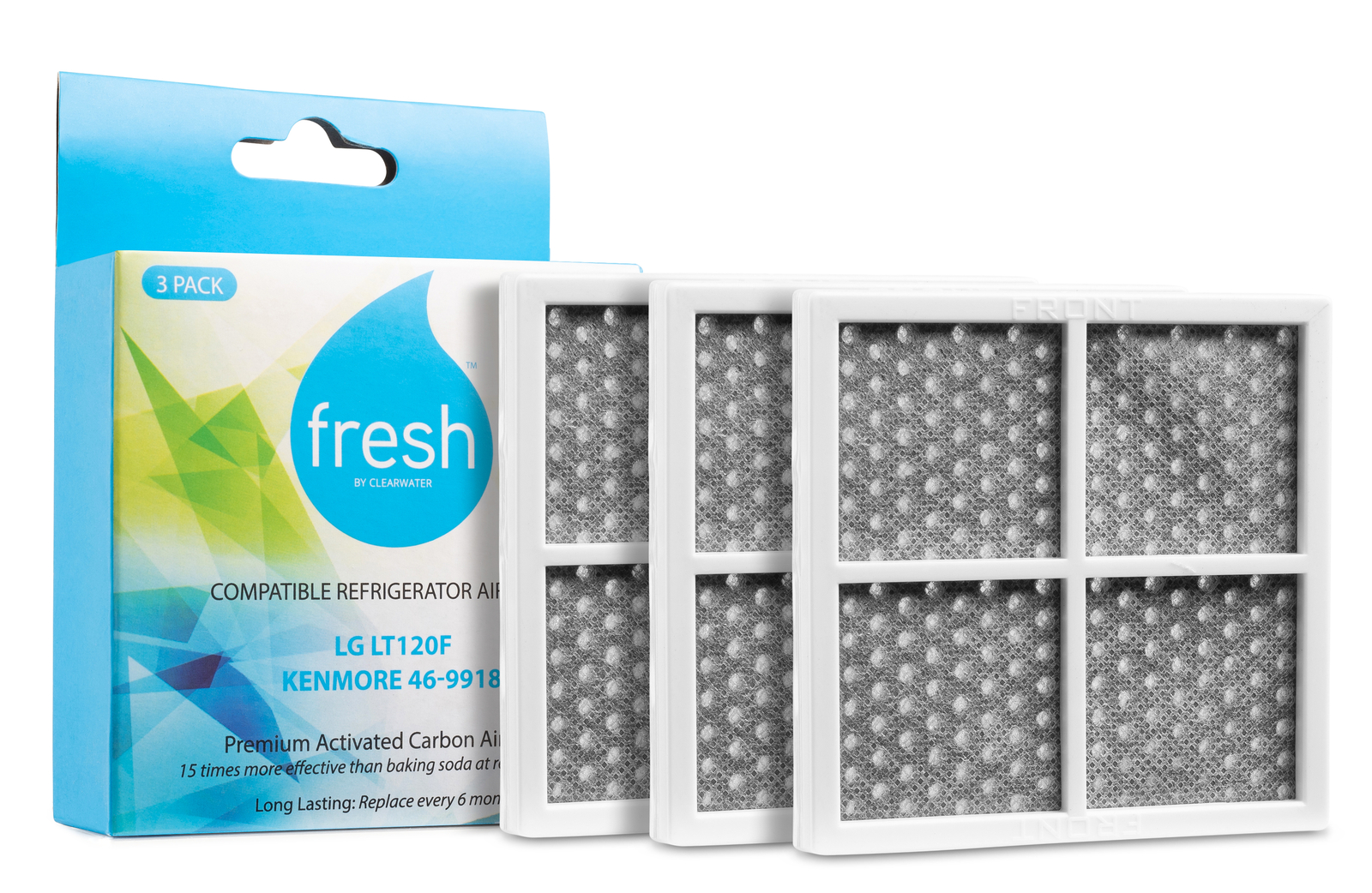 Fresh LG LT120F Air Filter Replacement 3 Pack