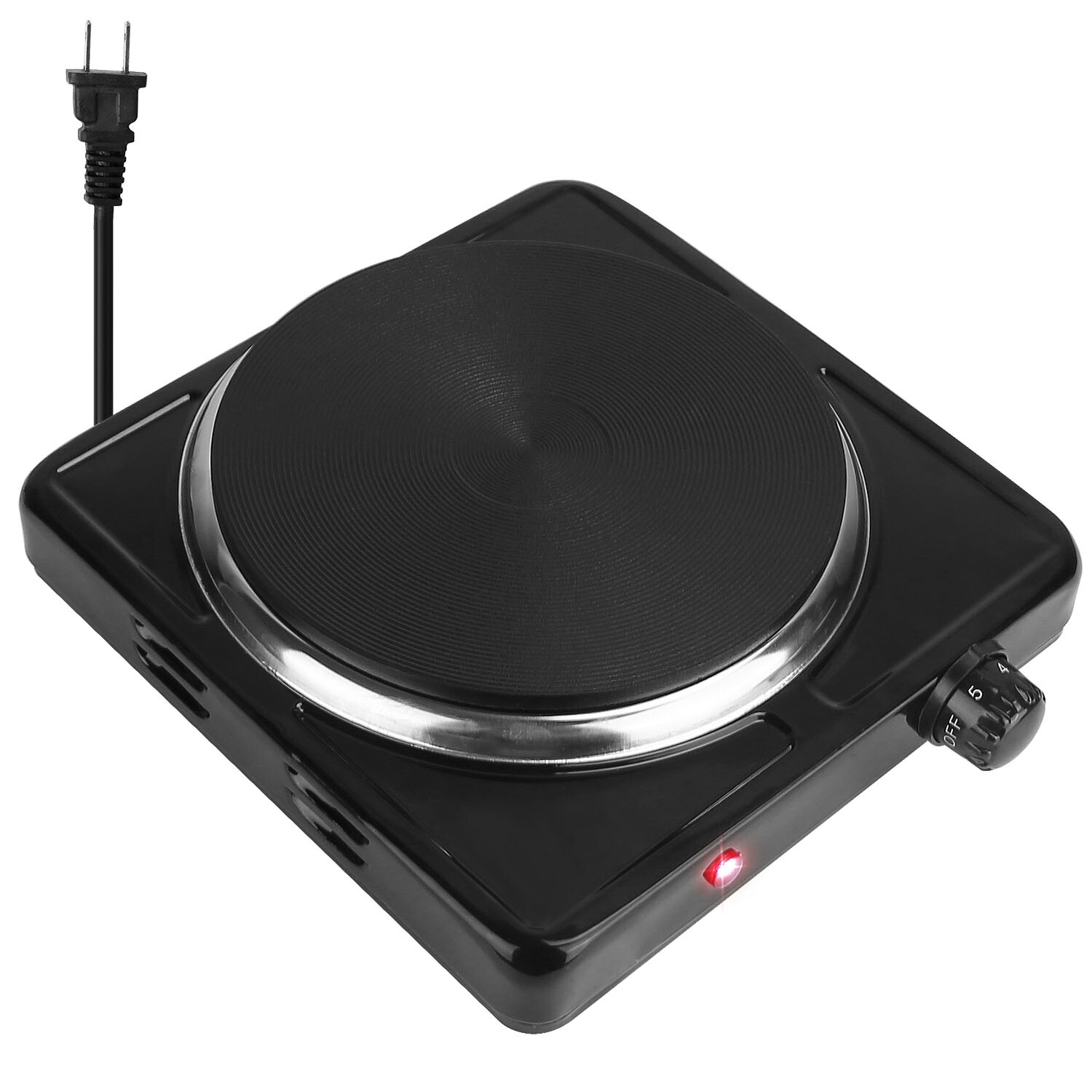 1500W Portable Electric Single Burner Heating Hot Plate Stove Non-Slip Hot Stove