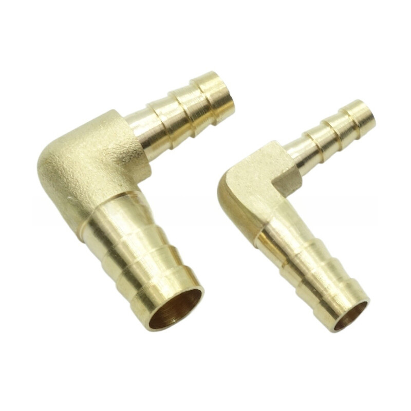 Brass Barb Fitting 90 Degree Elbow Connector 3/8″ 1/2″ 1/4″ 5/16″ Barb 1Pcs