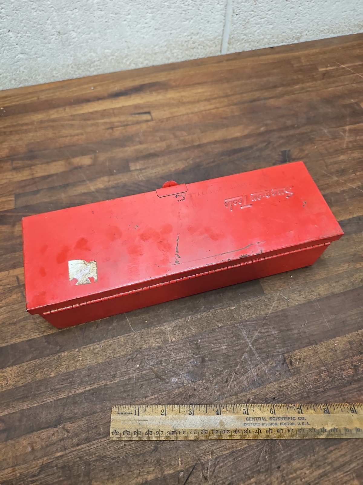 G59- Snap On Torq- Meter, Model TE25A 3/8 Drive Original Vintage Metal Box 1970s