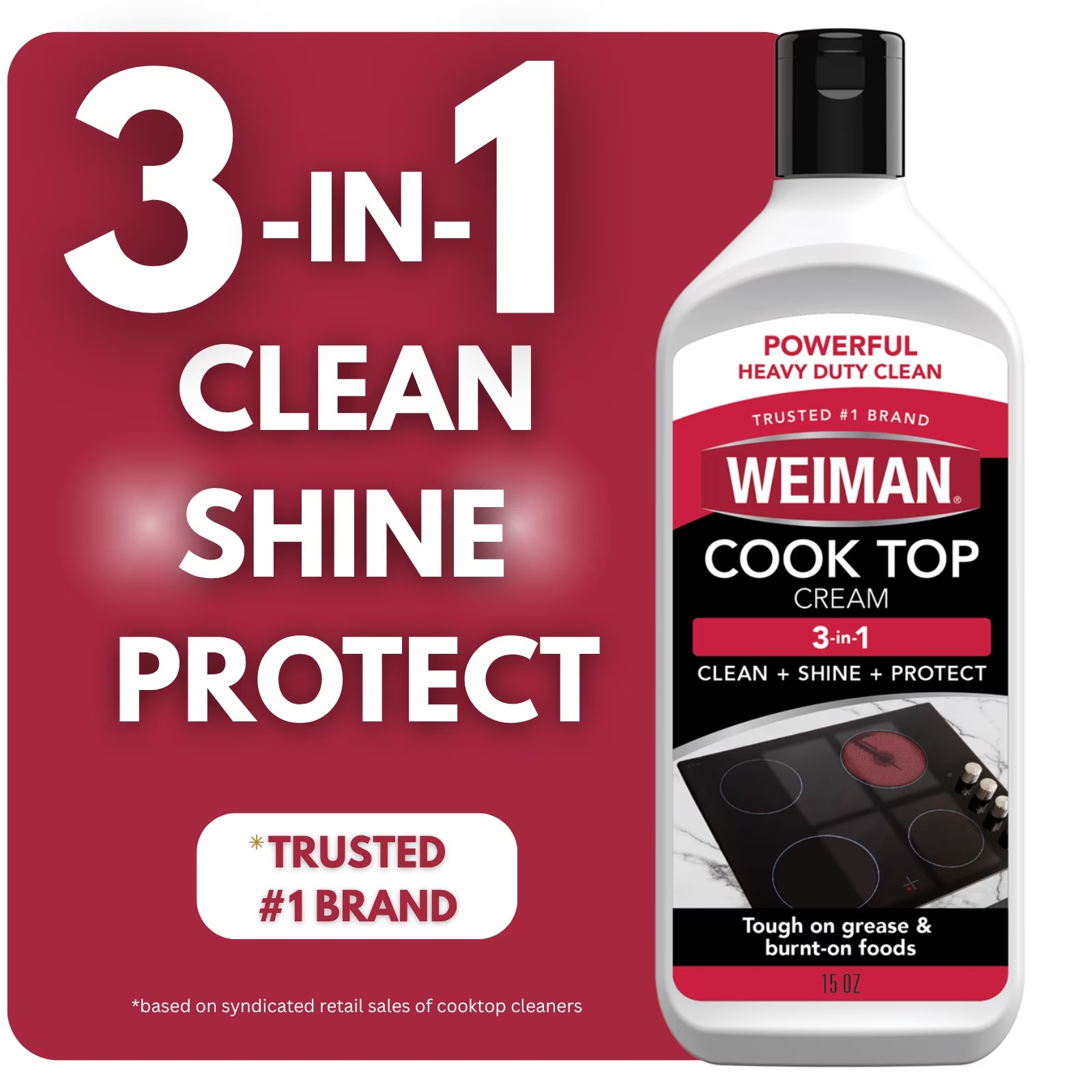 Weiman Cooktop Cleaner & Polish Cream 15 oz