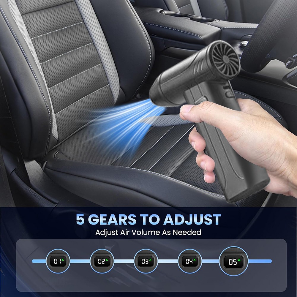 Portable Handheld Car Turbo Jet Fan Blower Cleaner Tool Auto Electric Air Duster
