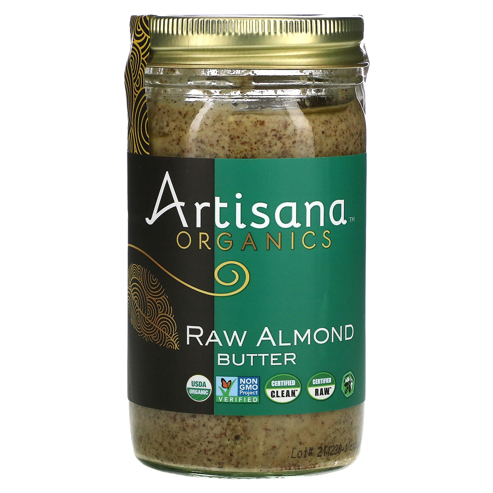 Artisana Organics Raw Almond Butter 14 oz 397 g Gluten-Free, Kosher, Non-GMO,