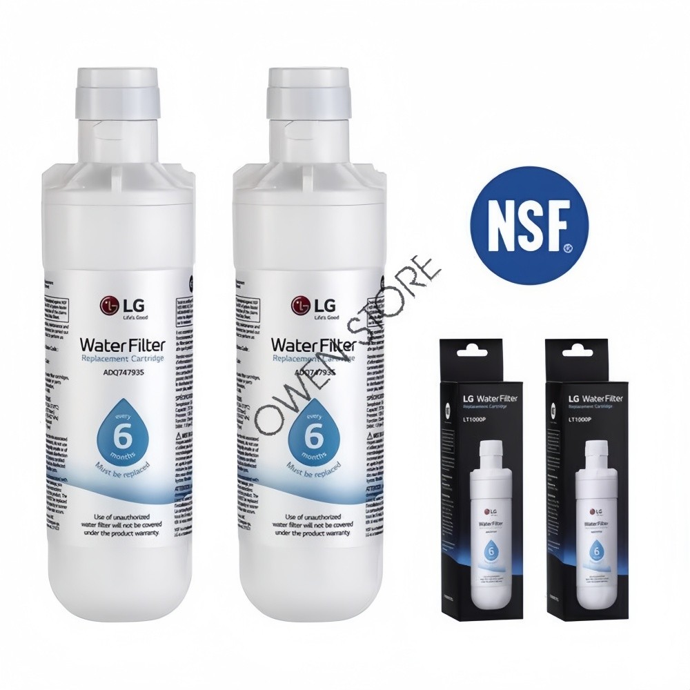 2-6 Pack LG-LT1000P Refrigerator Fridge Ice Water Filter Replacement GF-D706BSL
