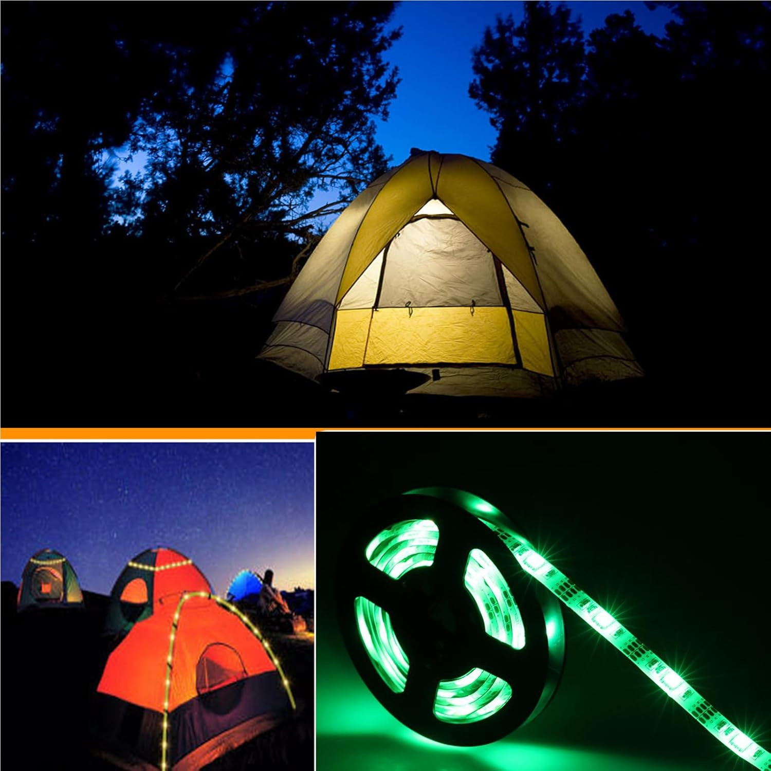 Battery Powered LED Strip Lights 24Keys Remote Controlled DIY Indoor & Outdoor