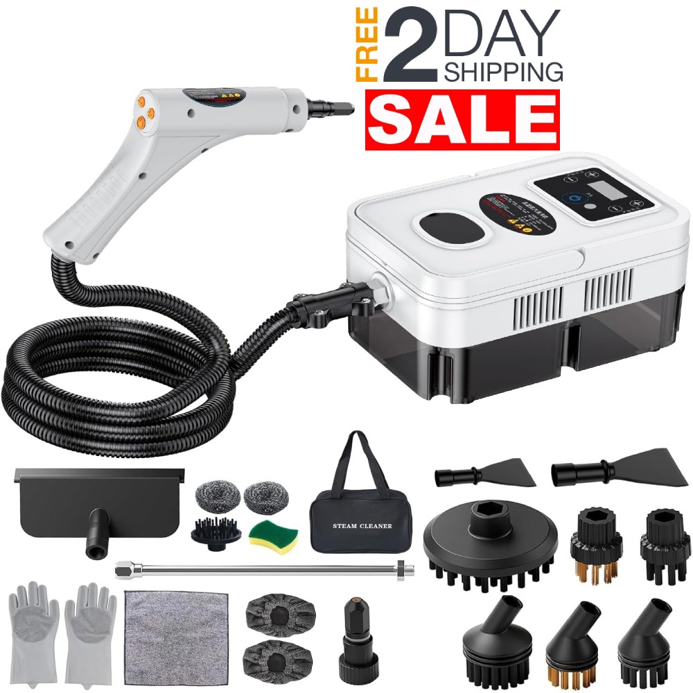 Maquina De Vapor 2500W 110V Para Limpieza Casa Muebles Limpiar Carros Portatil