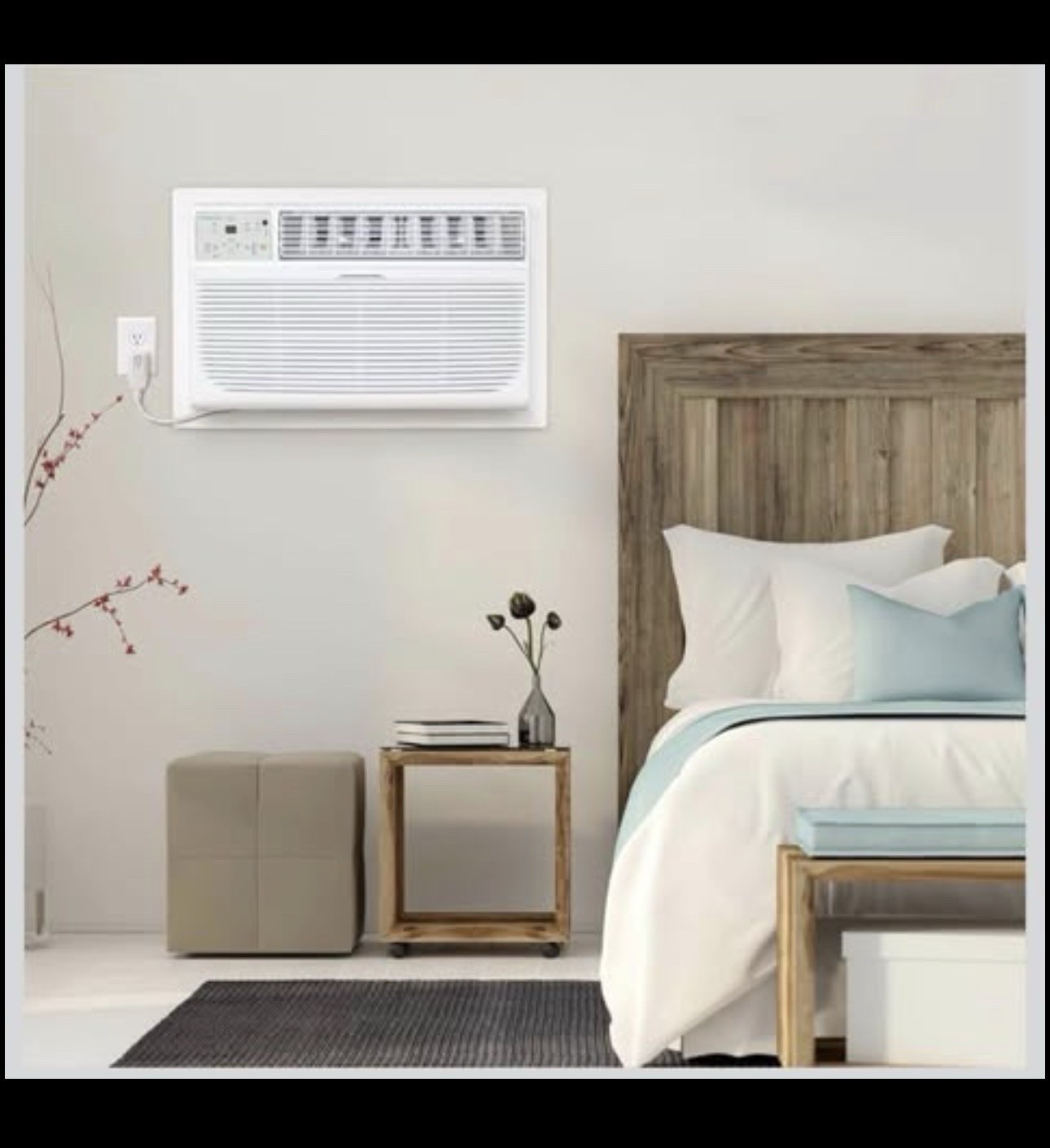 Keystone 8,000 BTU Wall Mounted Air Conditioner w/Supplemental Heat Dehumidifier