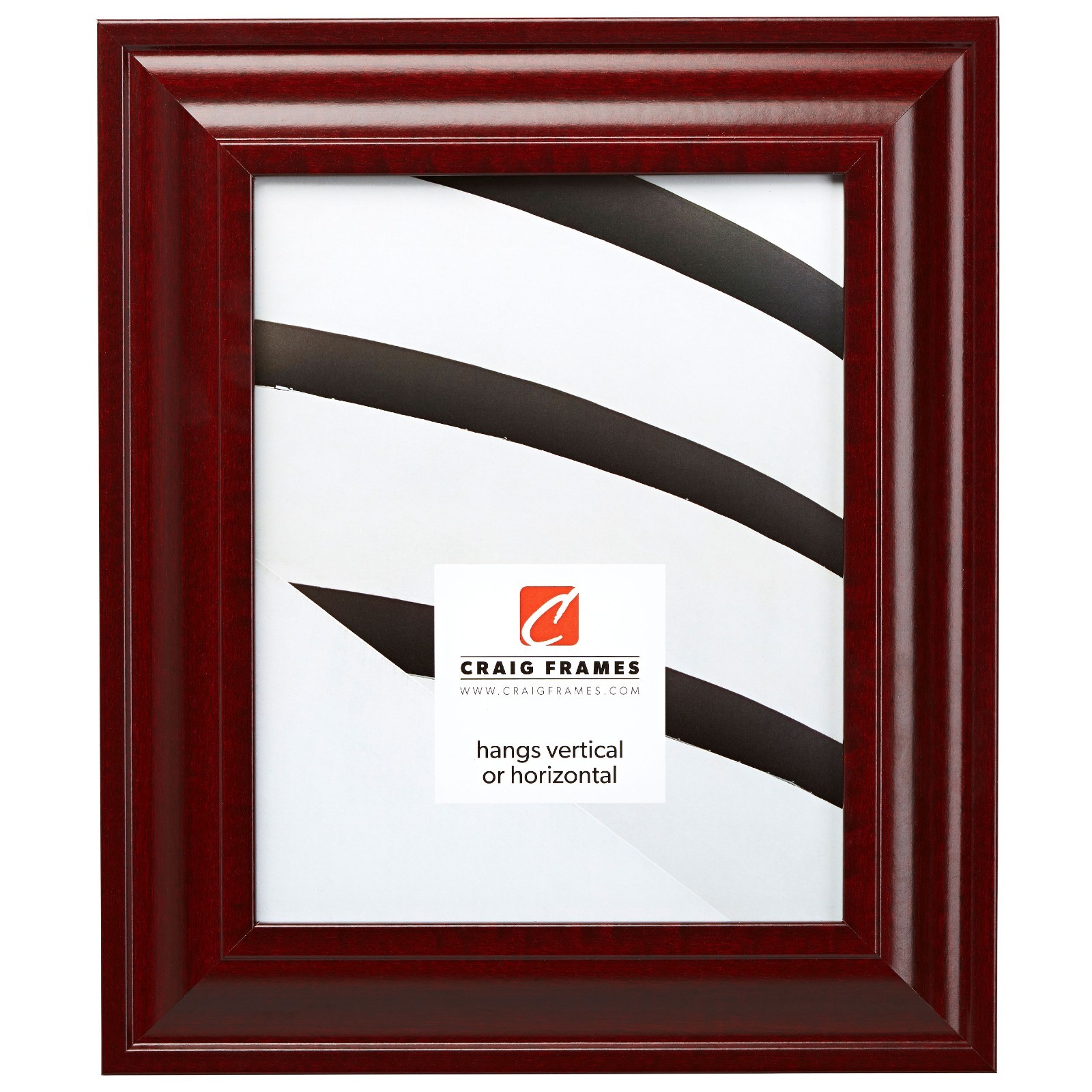 Craig Frames Contemporary Upscale, 2″ Red Mahogany Picture Frame Poster Frame