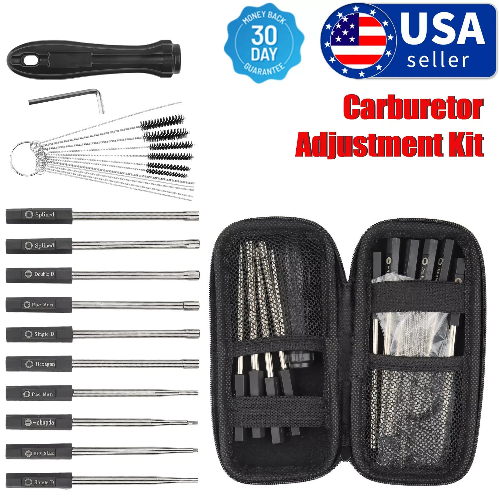 13pcs Carburetor Adjustment Carb Tune up Adjusting Small Engine + Tool Kit New
