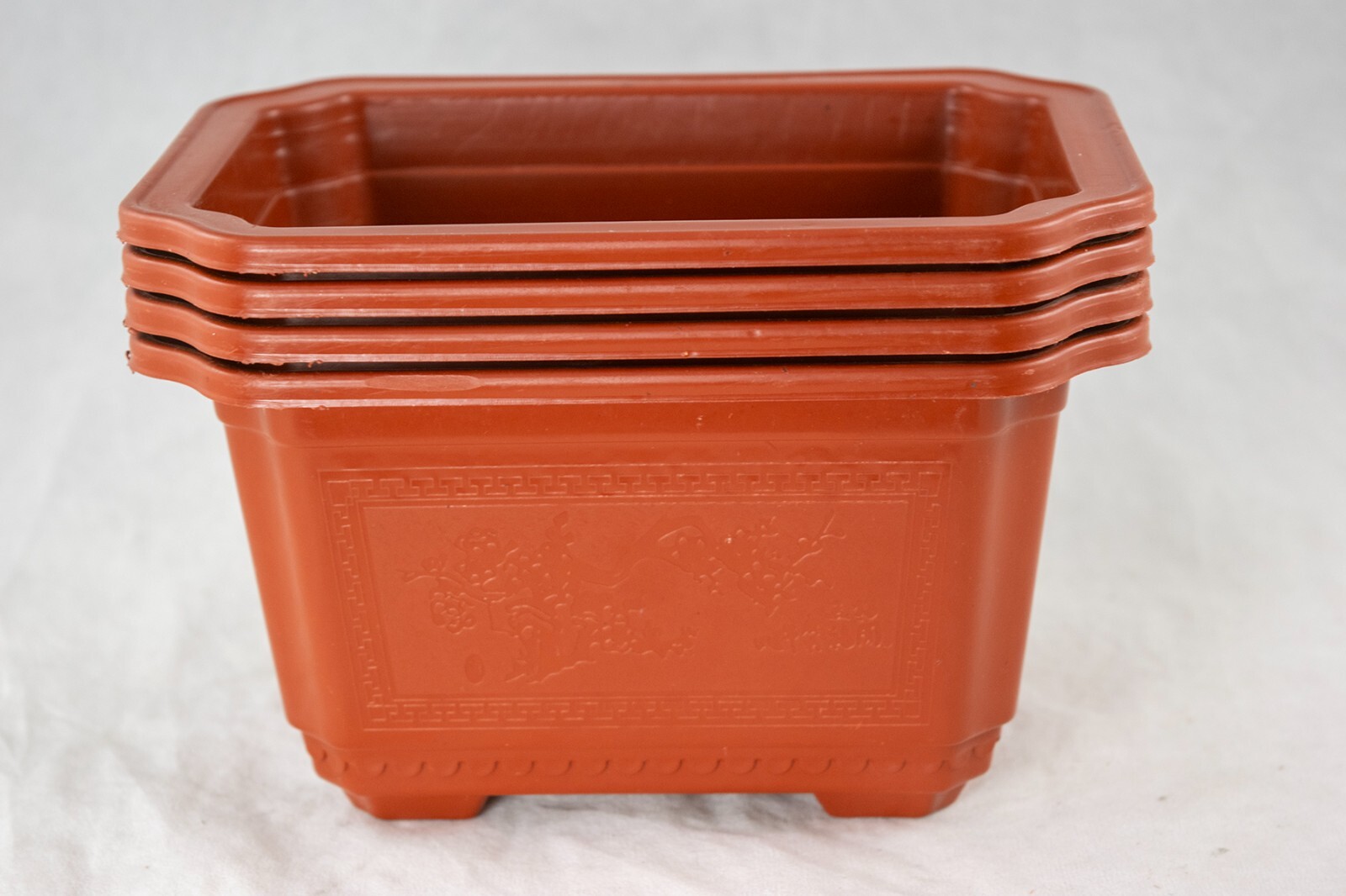 Rectangular Plastic Cactus & Succulent, Bonsai Training Tall Pot 7.25″ to 17.5″
