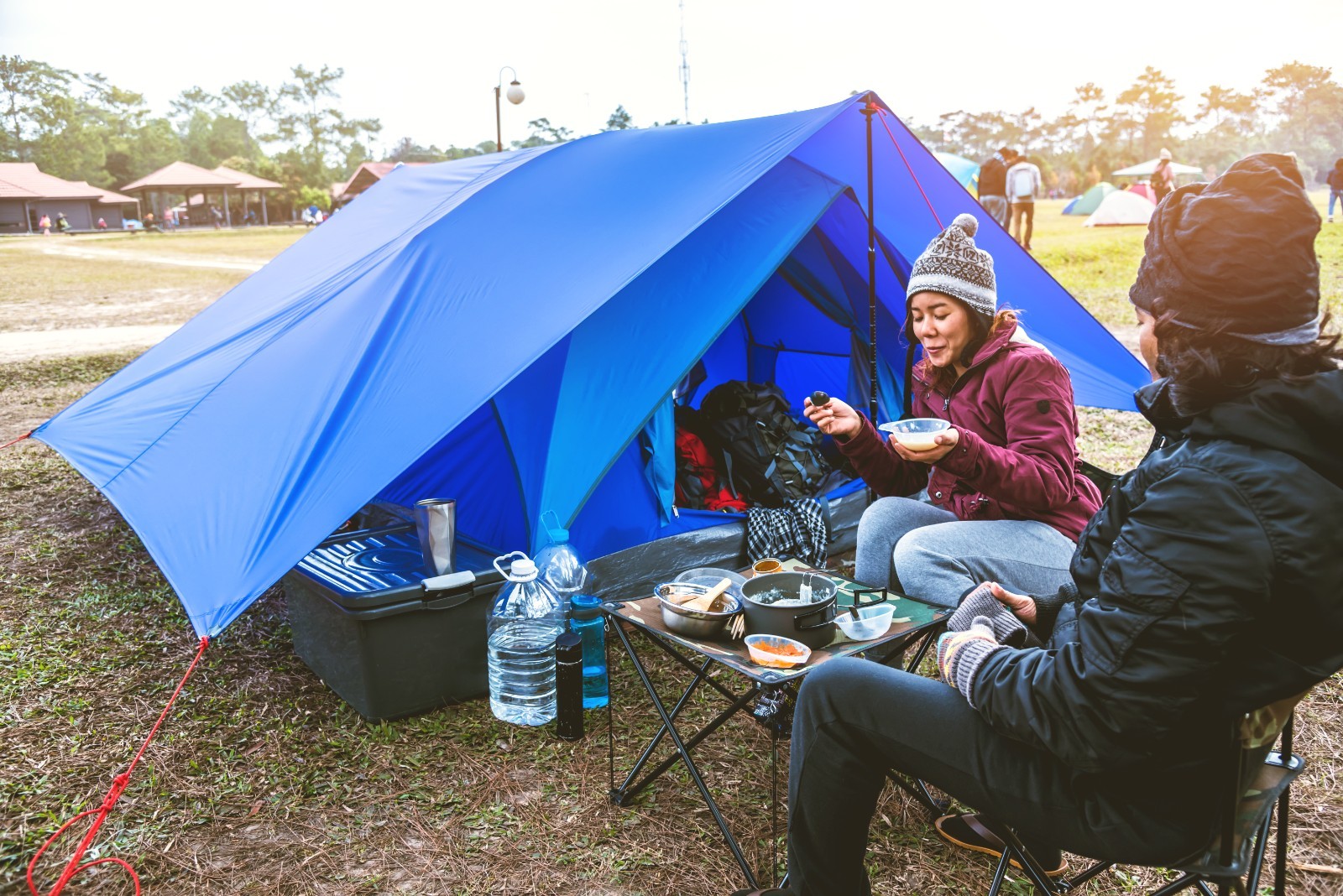 Heavy Duty Blue Poly Tarp Waterproof Outdoor Cover Multiple Sizes 100 GSM