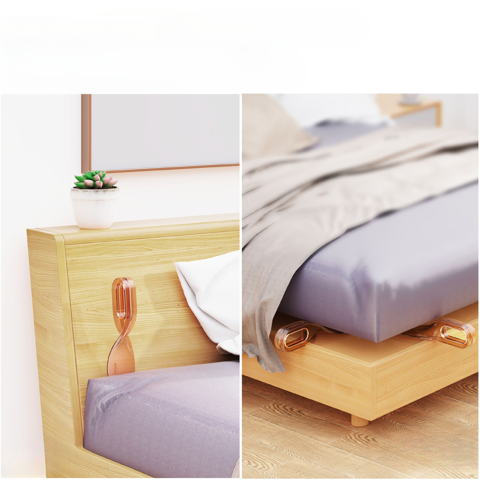 2*Mattress Lifter Wedge&Bed Maker Tool for Changing Sheet-Alleviating Back Pain