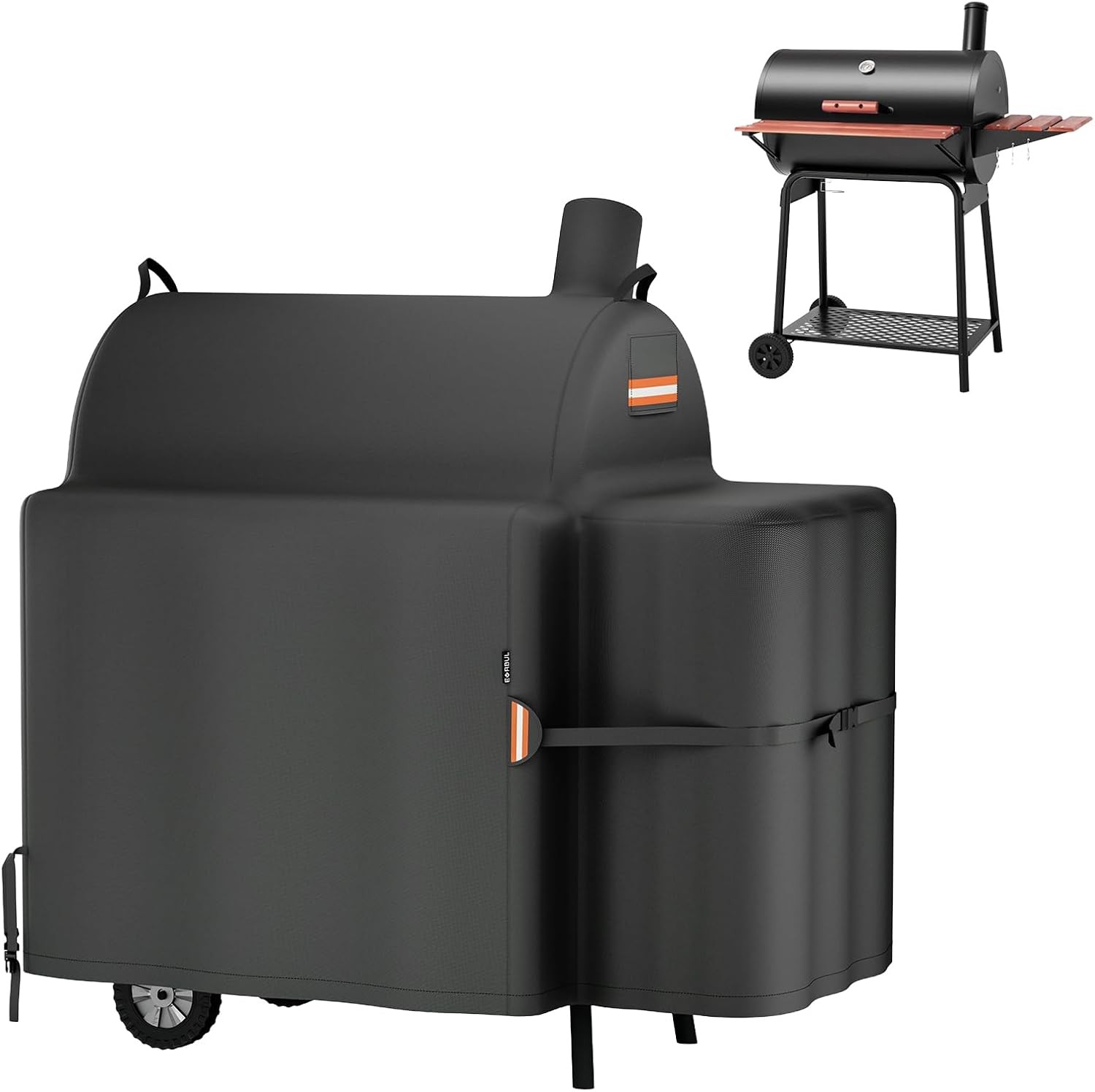 Outdoor Grill Cover for Royal Gourmet CC1830V 30in Barrel Charcoal Grill us
