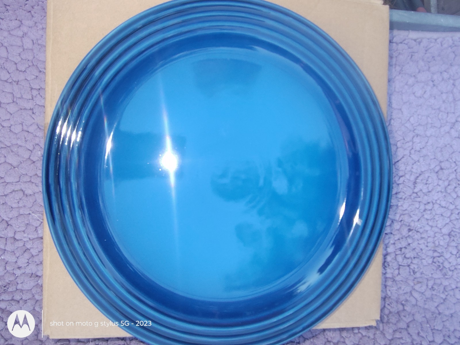 Le Creuset 1 Each Dinner plate in Lapis Blue 10.5 inch