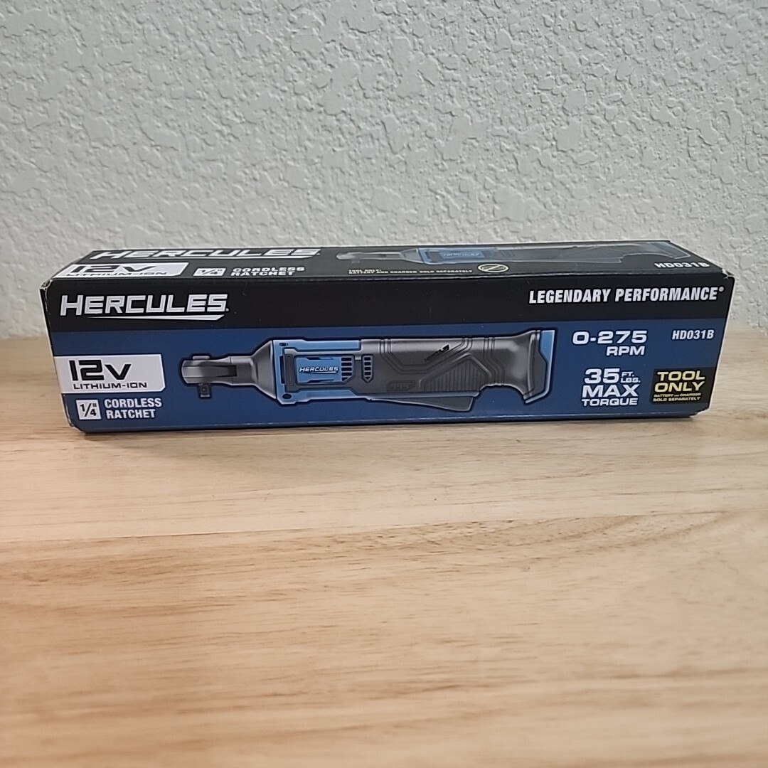 Hercules HD031B 12V lithium-ion 1/4″ Cordless Ratchet 35 Ft. Lbs MAX