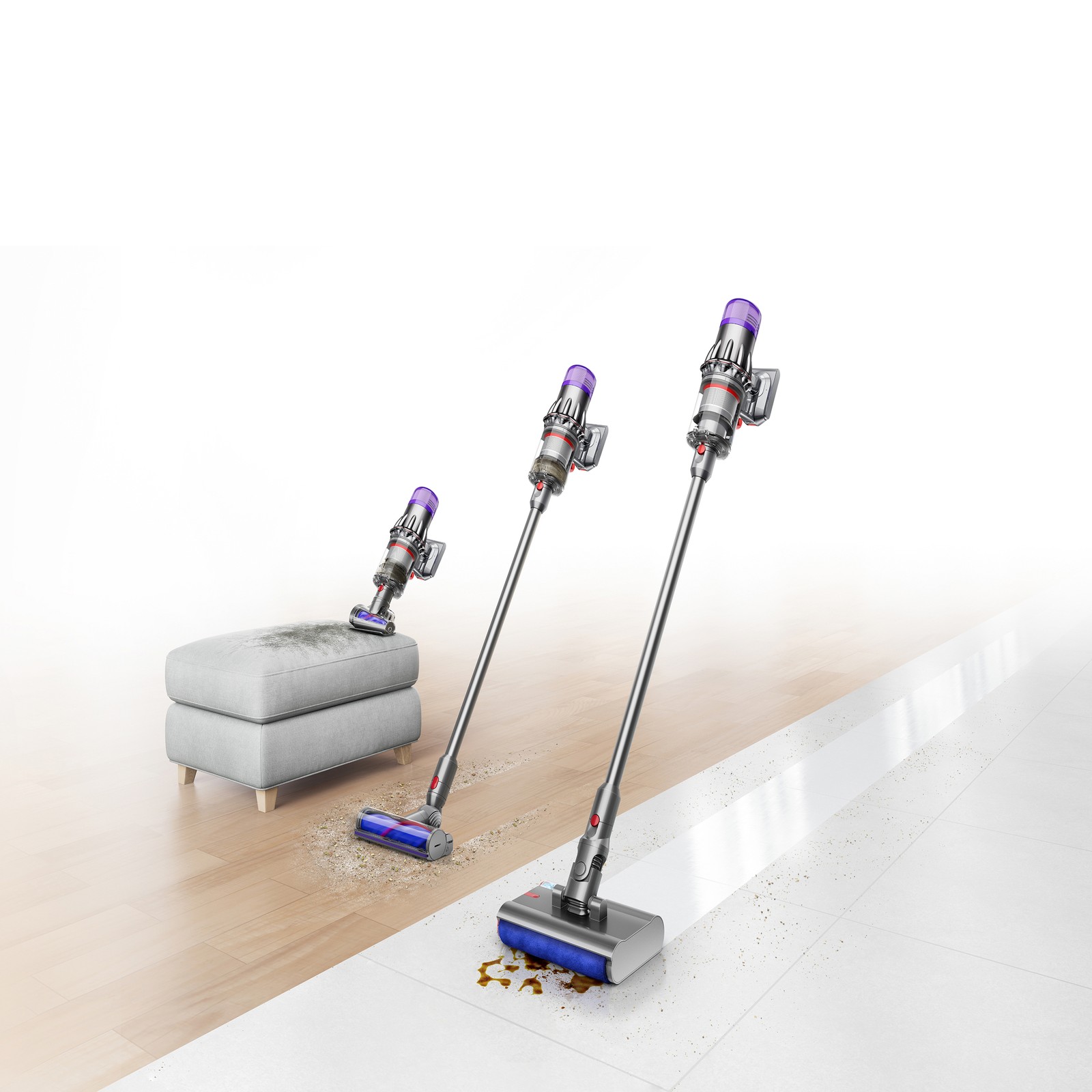 Dyson V9 Submarine Extra Cordless Wet and Dry Vacuum | Nickel | Refurbished