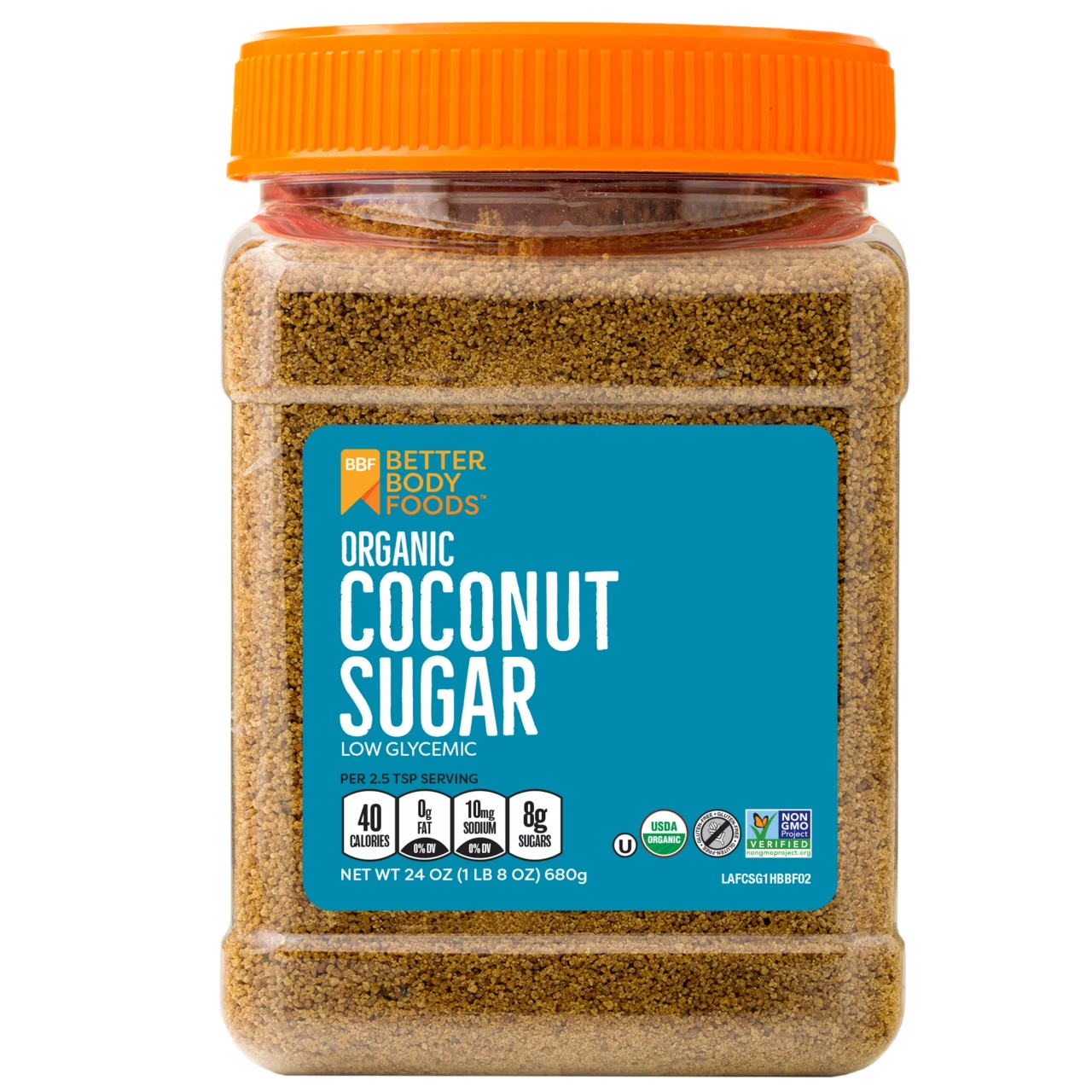 BetterBody Foods Organic Coconut Palm Sugar, 24 Oz with Free Shipping