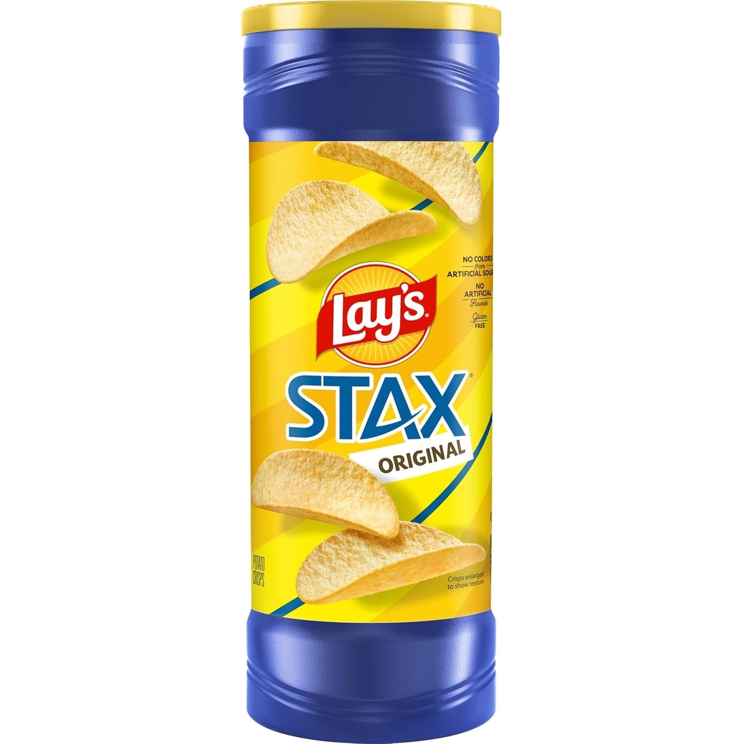 Snack Anytime with Lay’s Stax Crisps – 5.75 Oz Re-sealable Canister