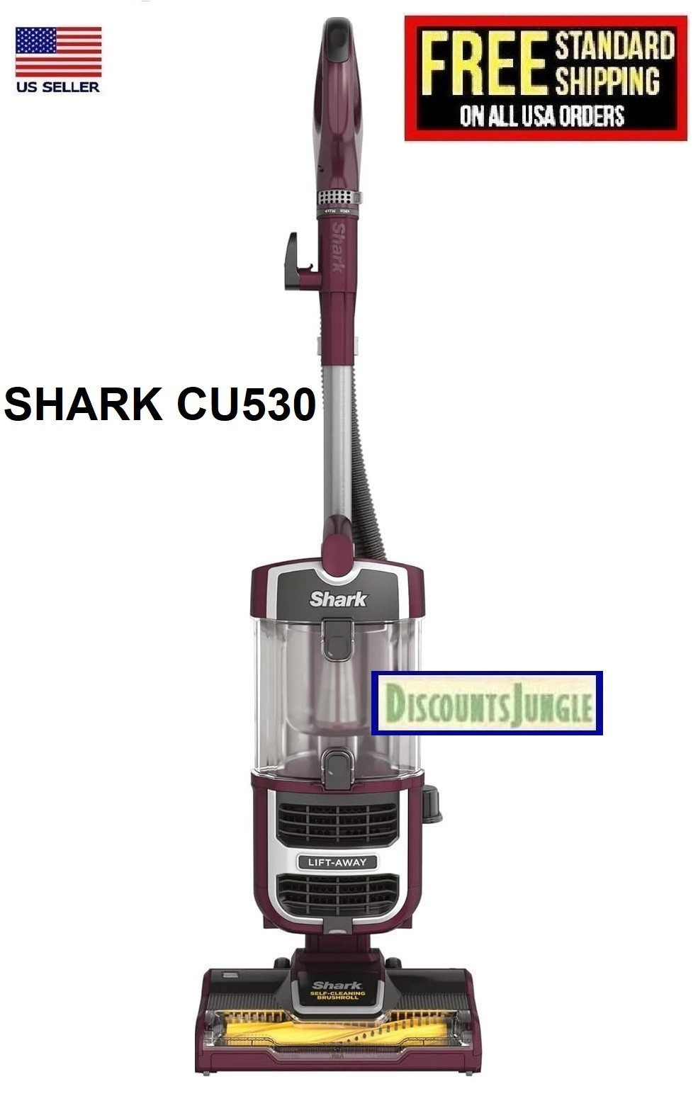 Shark Navigator Upright Carpe tVacuum Cleaner with Self-Cleaning Brushroll CU530