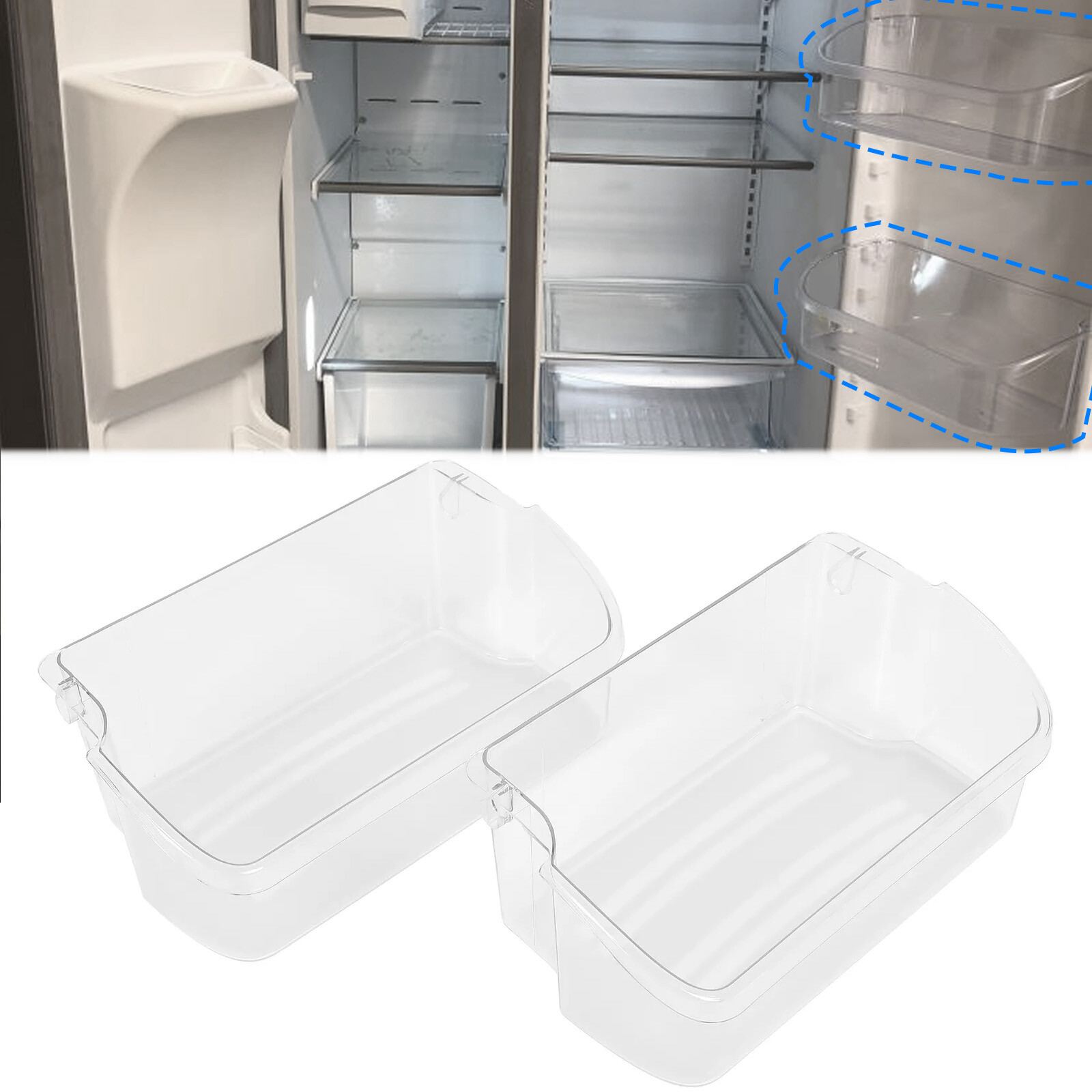For 240324502 Refrigerator Door Bin Shelf For Frigidaire Kenmore New 2PC