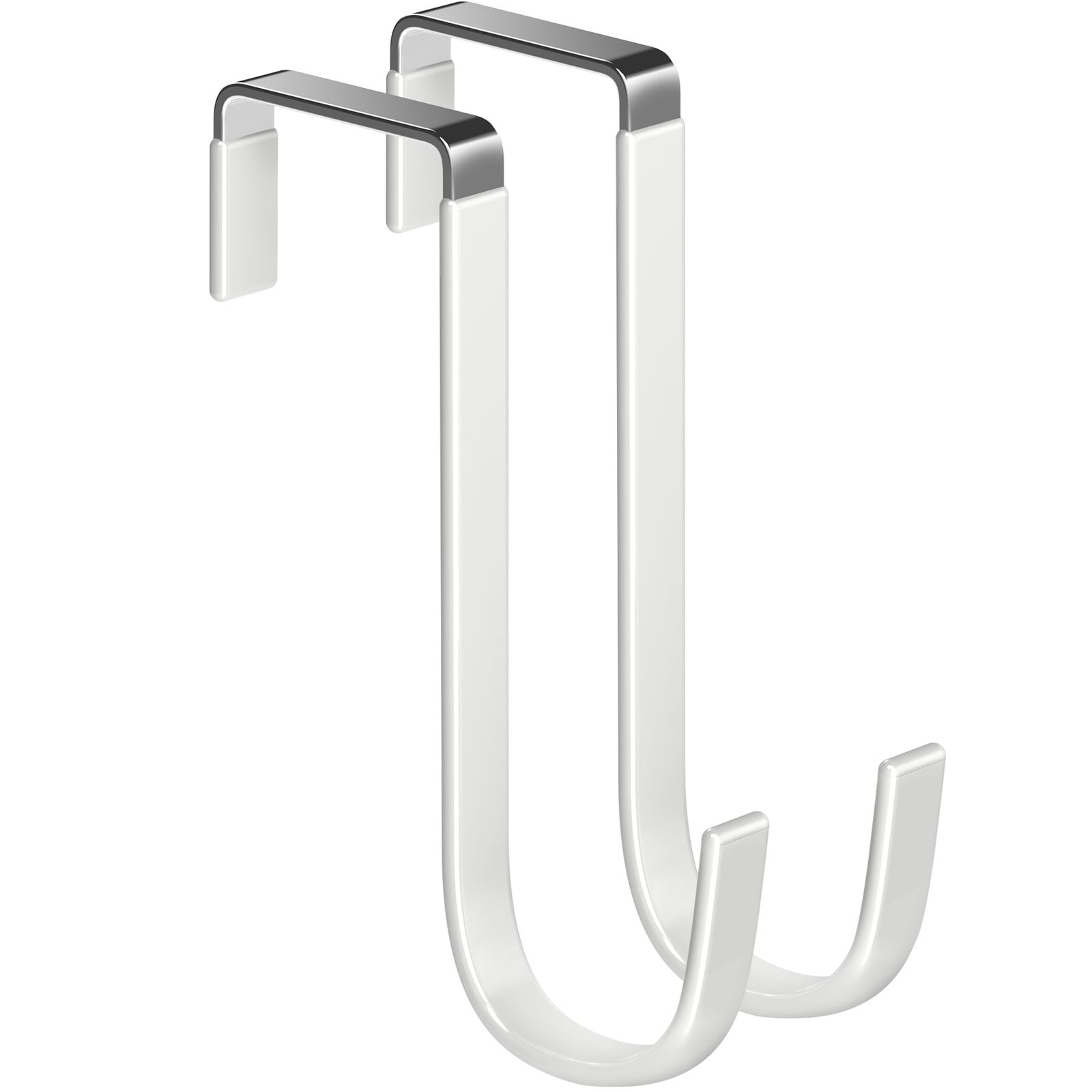 Over the Door Metal Hooks with Plastic Coating 1 Year Returnless Refund 5.5″ …