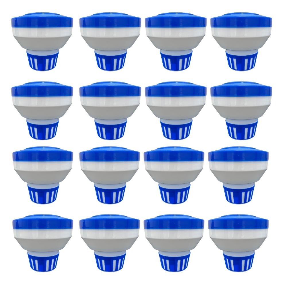 Pool/Spa Chlorine Tablet Dispenser Floater for 1″ or 3″ Tablets (12 Pack)