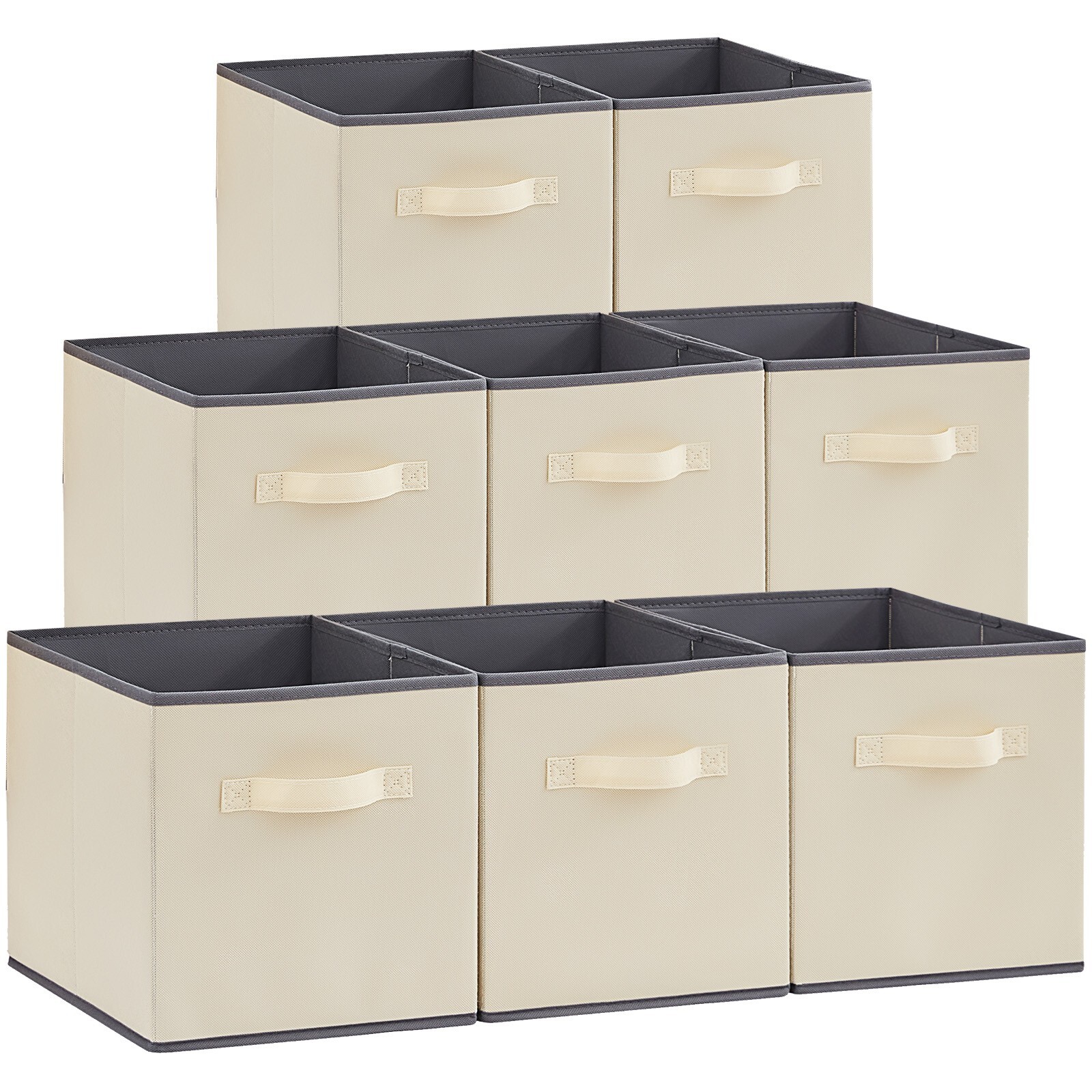 Lifewit 11 Inch Storage Cubes, 8 Packs Cube Storage Bins, Foldable Fabric Bins