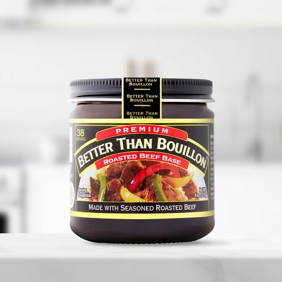 Better Than Bouillon Premium Roasted Beef Base, Shelf-Stable, 8 oz Jar