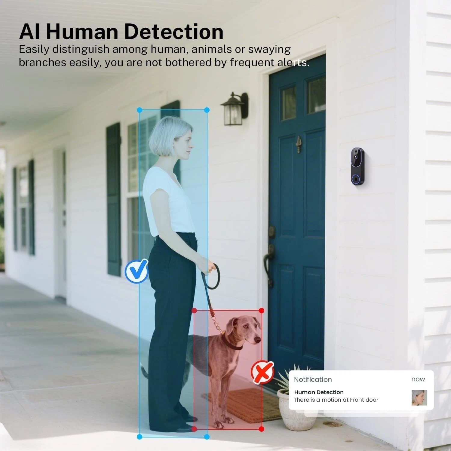 WiFi Ring Doorbell 1080P HD Security Camera Wireless Door Bell Camera With Chime