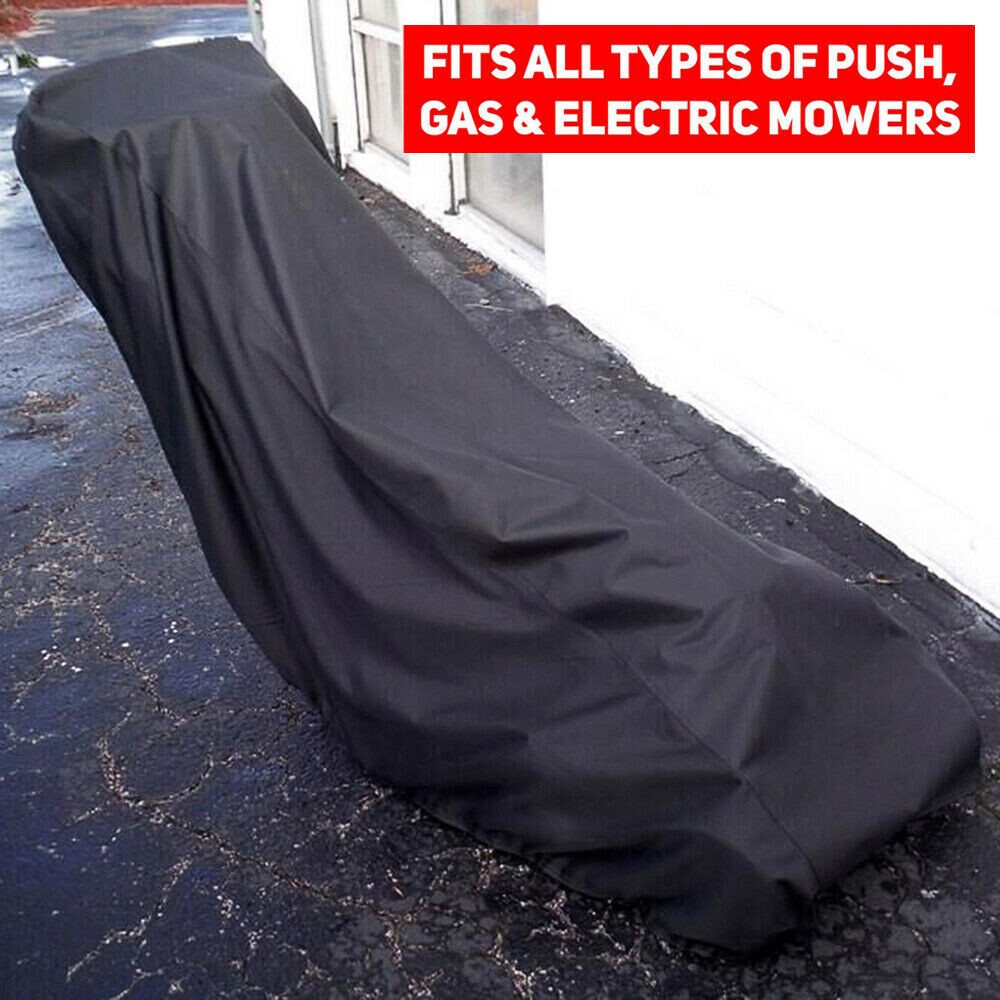 Universal Waterproof Heavy Duty Lawn Mower Cover UV Protector for Push Mowers