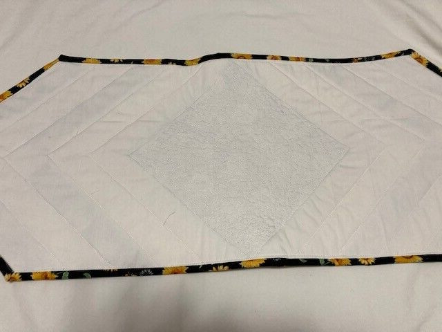 Spring,Summer, Fall “Bees and Sunflowers “Quilted Table Runner 13in x36 in