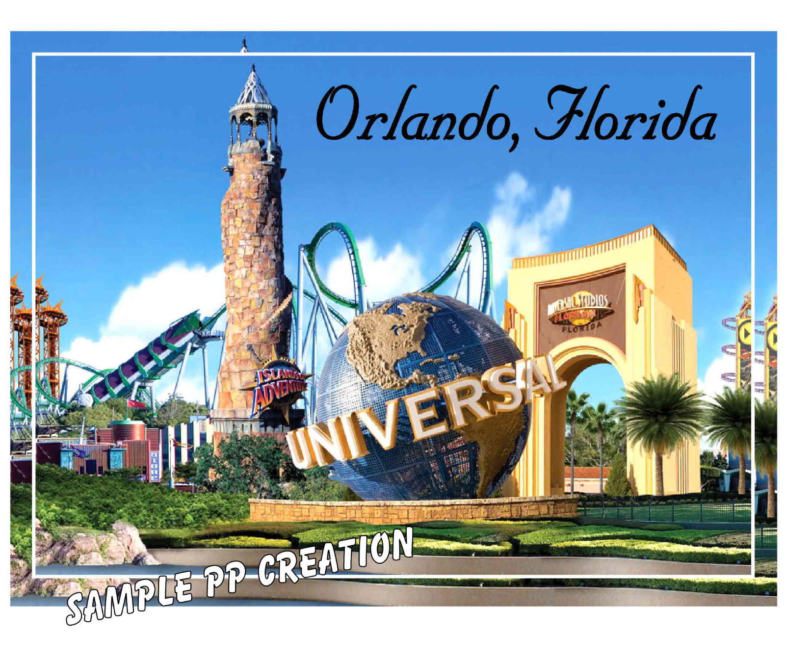 UNIVERSAL STUDIOS ORLANDO FLORIDA PHOTO FRIDGE MAGNET 4 X 3 inches TRAVEL